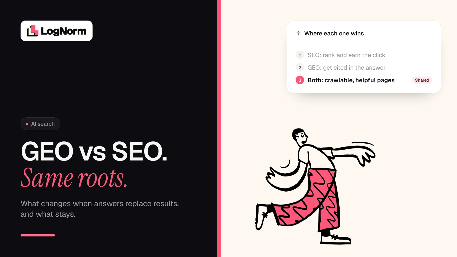 GEO vs SEO: what changes and what stays the same